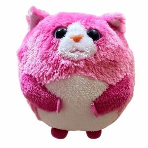TY Beanie Ballz TUMBLES the Pink Cat Ball 5 inch Stuffed Plush Toy
